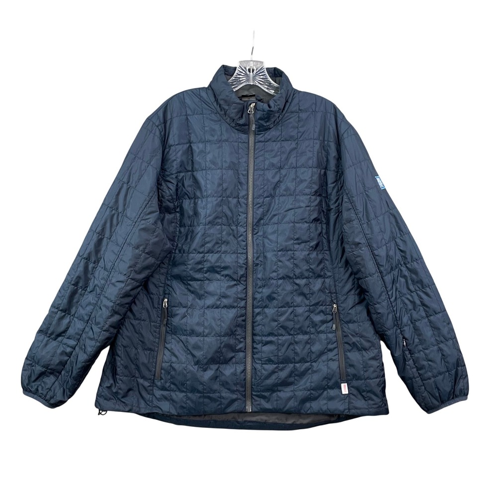 Storm Creek Puffer Jacket Womens 2XL‎ Navy Blue New York Life Quilted Full Zip